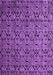 Machine Washable Abstract Purple Modern Area Rugs, wshabs5129pur