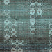 Square Abstract Light Blue Modern Rug, abs512lblu