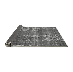 Sideview of Abstract Gray Modern Rug, abs512gry