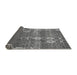 Sideview of Abstract Gray Modern Rug, abs512gry