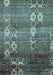 Machine Washable Abstract Light Blue Modern Rug, wshabs512lblu