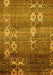 Abstract Yellow Modern Rug, abs512yw