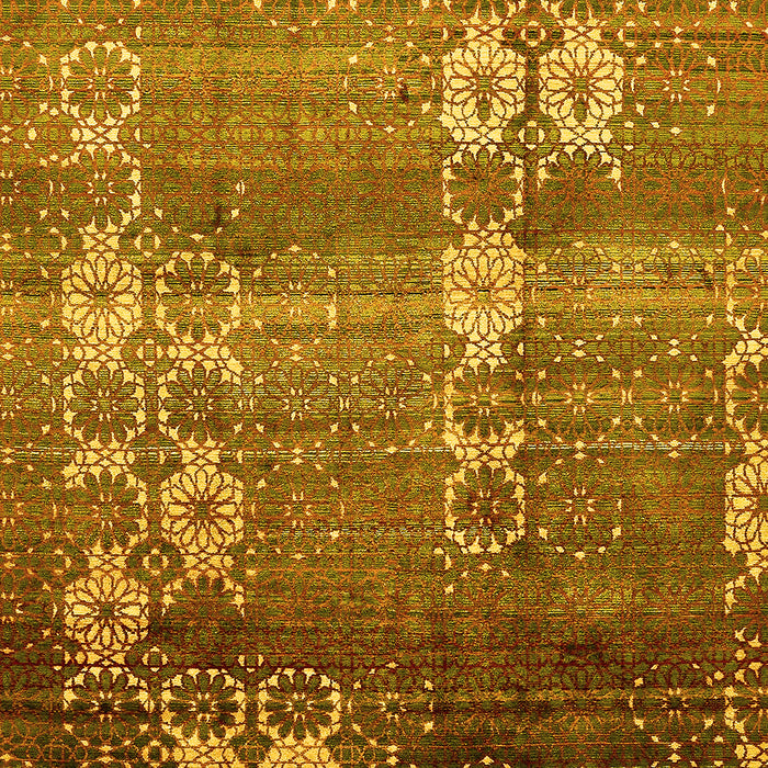 Abstract Yellow Modern Rug, abs512yw