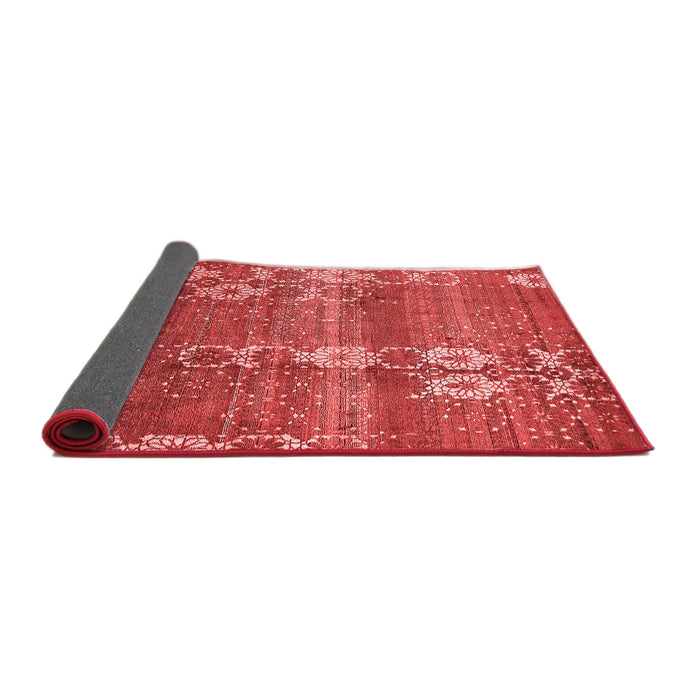 Abstract Red Modern Area Rugs