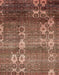 Abstract Saffron Red Modern Rug, abs512