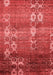 Abstract Red Modern Area Rugs