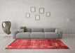 Modern Red Washable Rugs