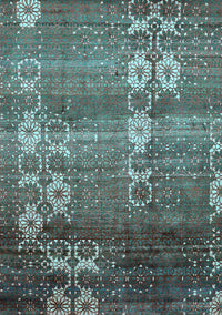 Abstract Light Blue Modern Rug, abs512lblu