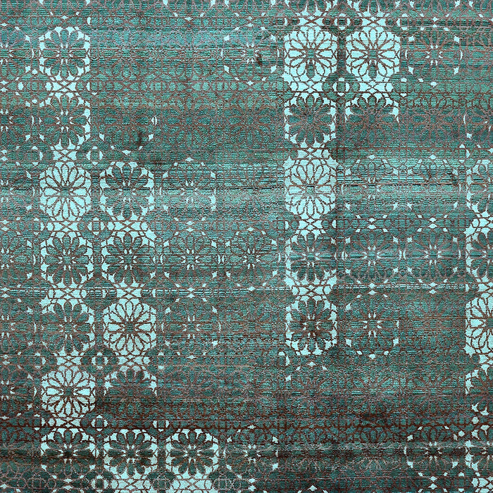 Abstract Light Blue Modern Rug, abs512lblu