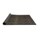 Sideview of Abstract Brown Modern Rug, abs5130