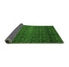 Sideview of Abstract Green Modern Rug, abs5130grn