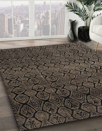 Abstract Brown Modern Rug, abs5130