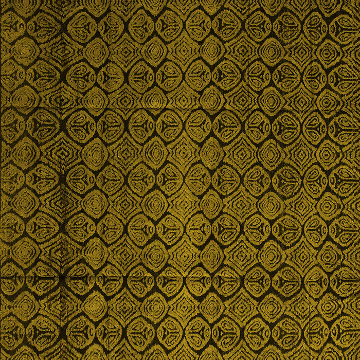 Square Abstract Yellow Modern Rug, abs5130yw