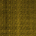 Square Abstract Yellow Modern Rug, abs5130yw