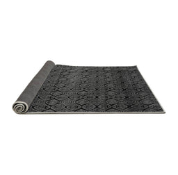 Sideview of Abstract Gray Modern Rug, abs5130gry