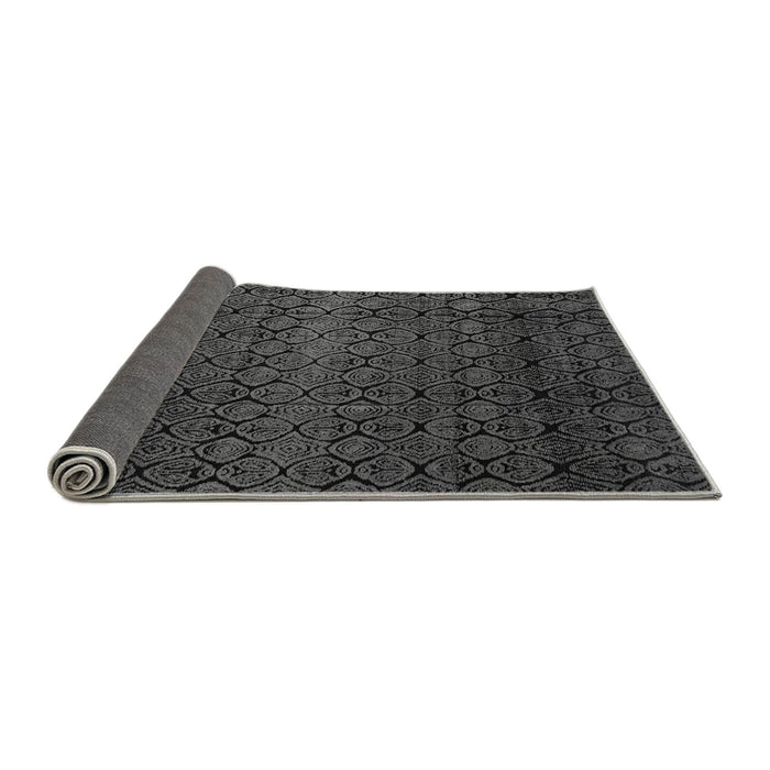 Sideview of Abstract Gray Modern Rug, abs5130gry