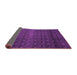 Sideview of Abstract Purple Modern Rug, abs5130pur