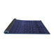 Sideview of Abstract Blue Modern Rug, abs5130blu