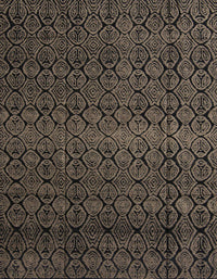 Machine Washable Abstract Brown Rug, wshabs5130