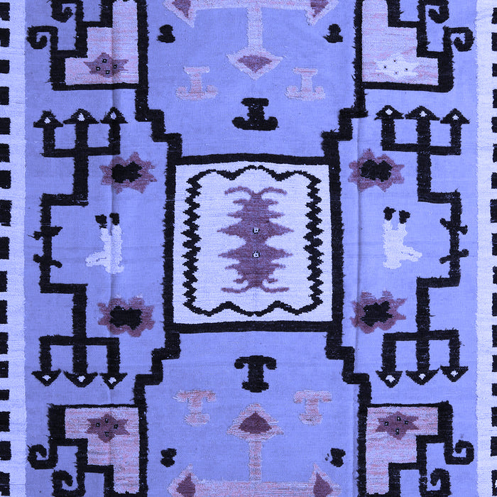 Abstract Blue Modern Rug, abs5131blu