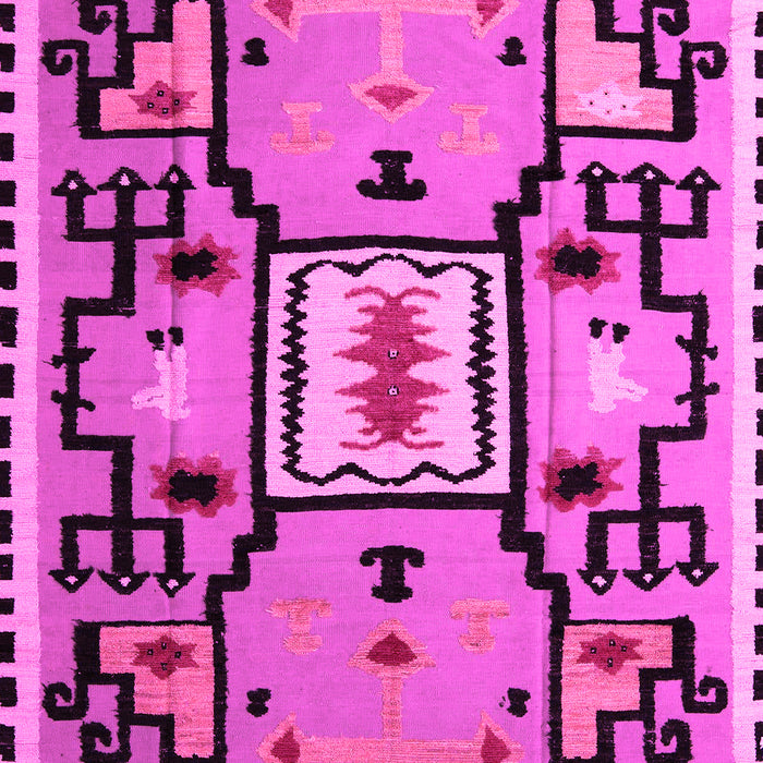 Machine Washable Abstract Pink Modern Rug, wshabs5131pnk