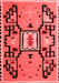 Abstract Red Modern Area Rugs