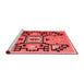 Modern Red Washable Rugs