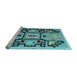 Sideview of Machine Washable Abstract Light Blue Modern Rug, wshabs5131lblu