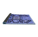 Sideview of Abstract Blue Modern Rug, abs5131blu