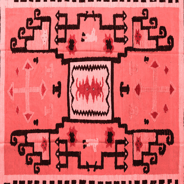 Machine Washable Abstract Red Modern Rug, wshabs5131red