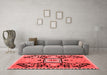 Modern Red Washable Rugs