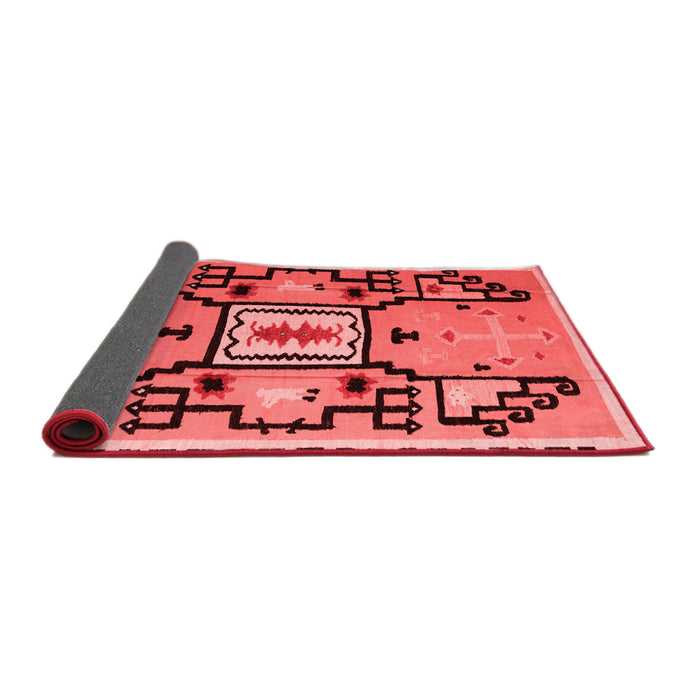 Abstract Red Modern Area Rugs