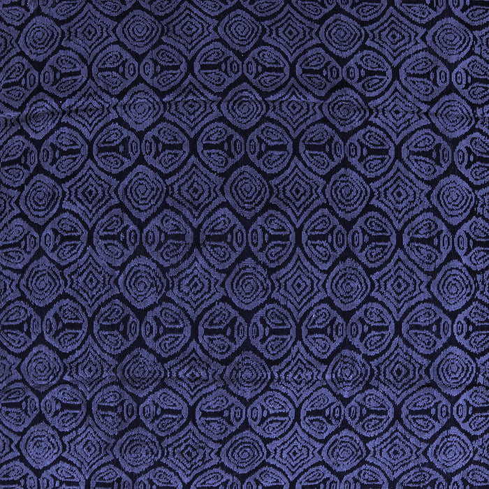 Square Abstract Blue Modern Rug, abs5132blu