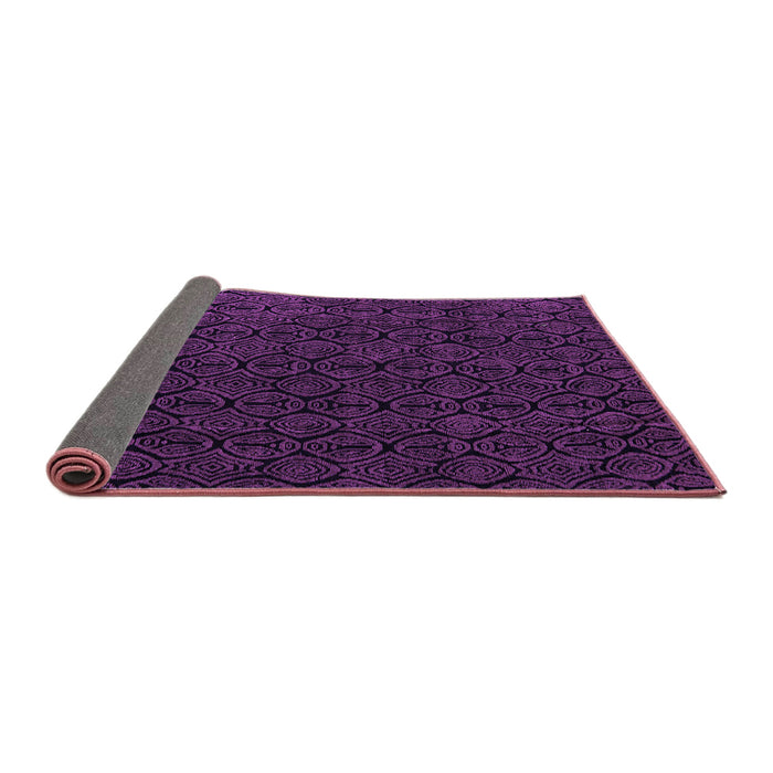 Sideview of Abstract Purple Modern Rug, abs5132pur