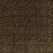 Square Machine Washable Abstract Brown Modern Rug, wshabs5132brn