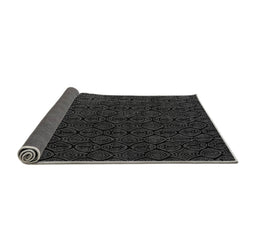 Sideview of Abstract Gray Modern Rug, abs5132gry