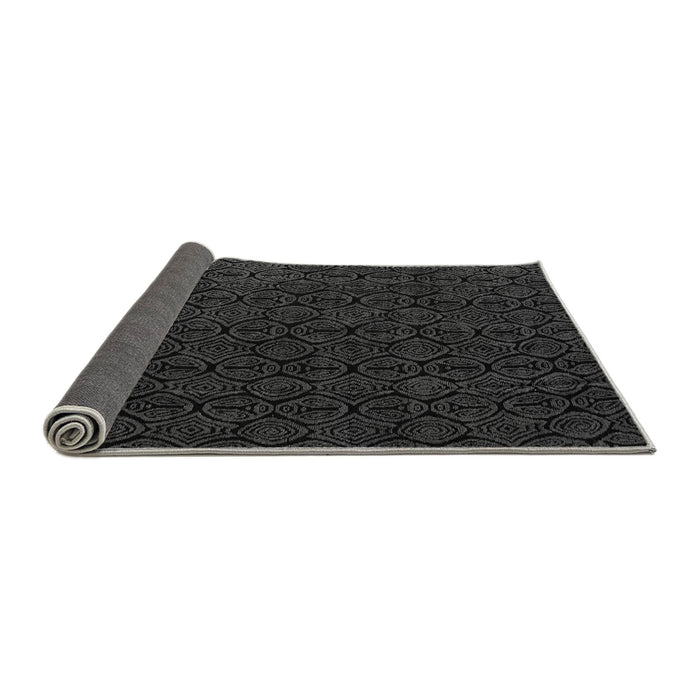 Sideview of Abstract Gray Modern Rug, abs5132gry