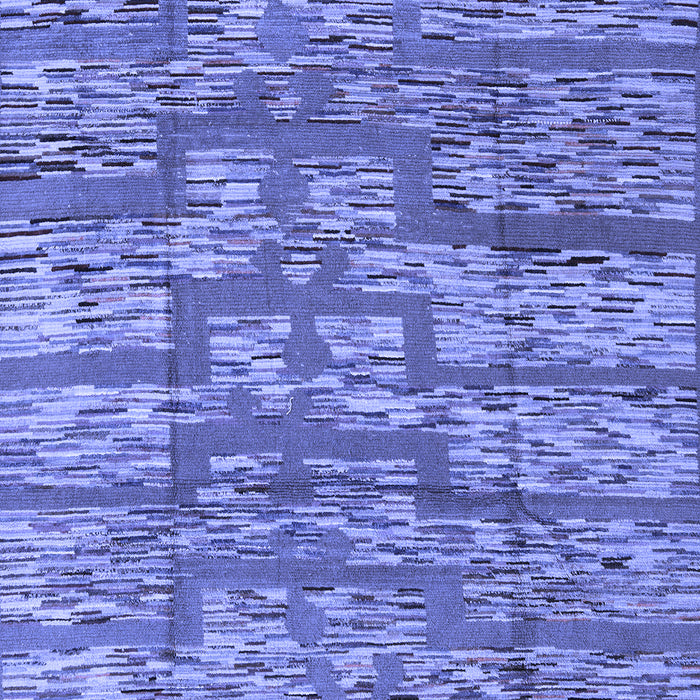 Machine Washable Abstract Blue Modern Rug, wshabs5133blu