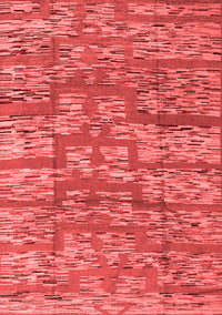 Abstract Red Modern Rug, abs5133red