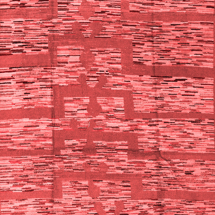 Abstract Red Modern Area Rugs