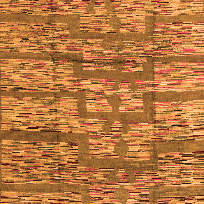 Machine Washable Abstract Orange Modern Area Rugs, wshabs5133org