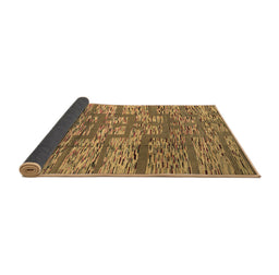 Sideview of Abstract Brown Modern Rug, abs5133brn