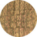 Round Machine Washable Abstract Brown Modern Rug, wshabs5133brn