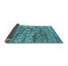 Sideview of Abstract Light Blue Modern Rug, abs5133lblu