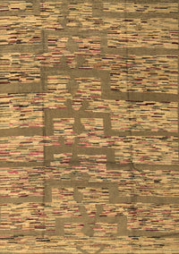 Abstract Brown Modern Rug, abs5133brn