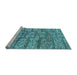 Sideview of Machine Washable Abstract Light Blue Modern Rug, wshabs5133lblu