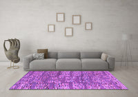 Machine Washable Abstract Purple Modern Rug, wshabs5133pur