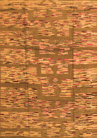 Abstract Orange Modern Rug, abs5133org