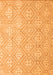 Machine Washable Abstract Orange Modern Area Rugs, wshabs5134org