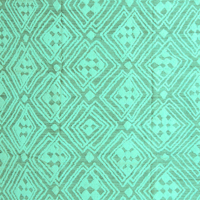 Machine Washable Abstract Turquoise Modern Area Rugs, wshabs5134turq